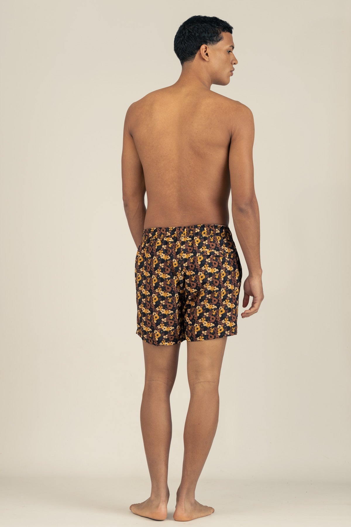 Short de Baño Classic Pixel Floral - Polonio Uruguay