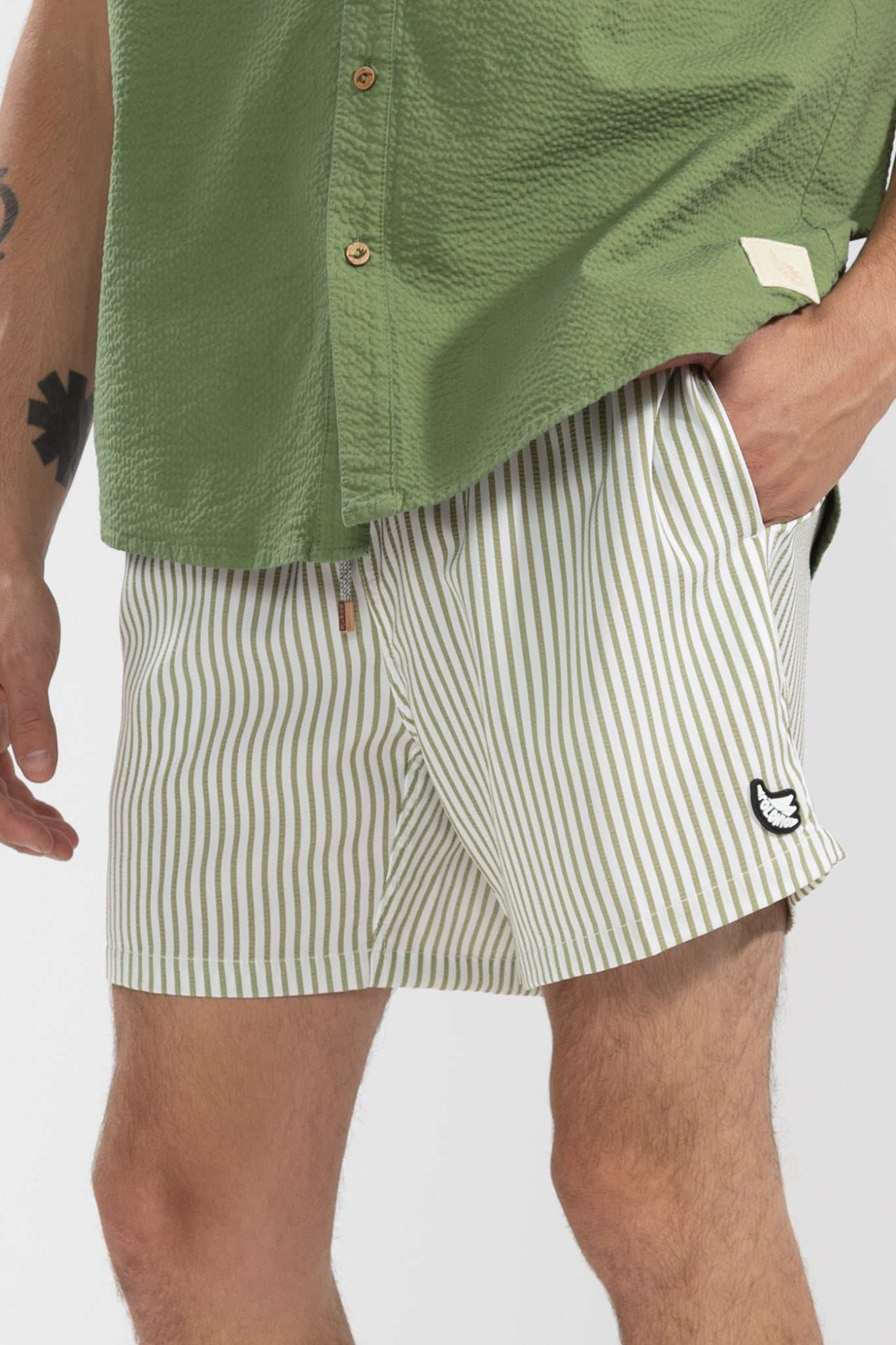 Short de Baño La Huella Classic Pistachio - Polonio Uruguay