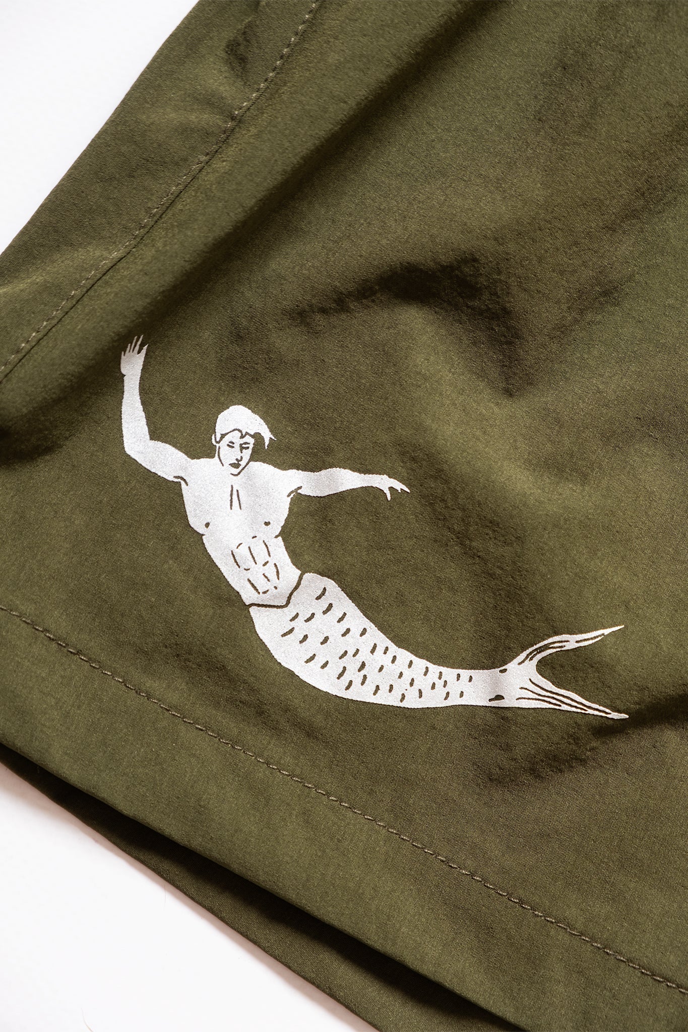 Short de Baño Mermaid Runner Olive - Polonio Uruguay