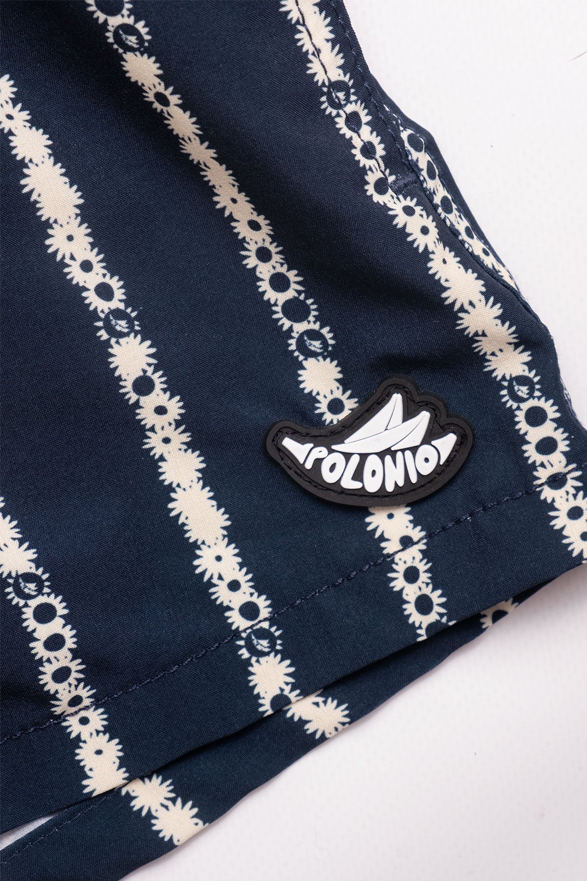 Short de Baño Niño Floral Stripe Blue - Polonio Uruguay