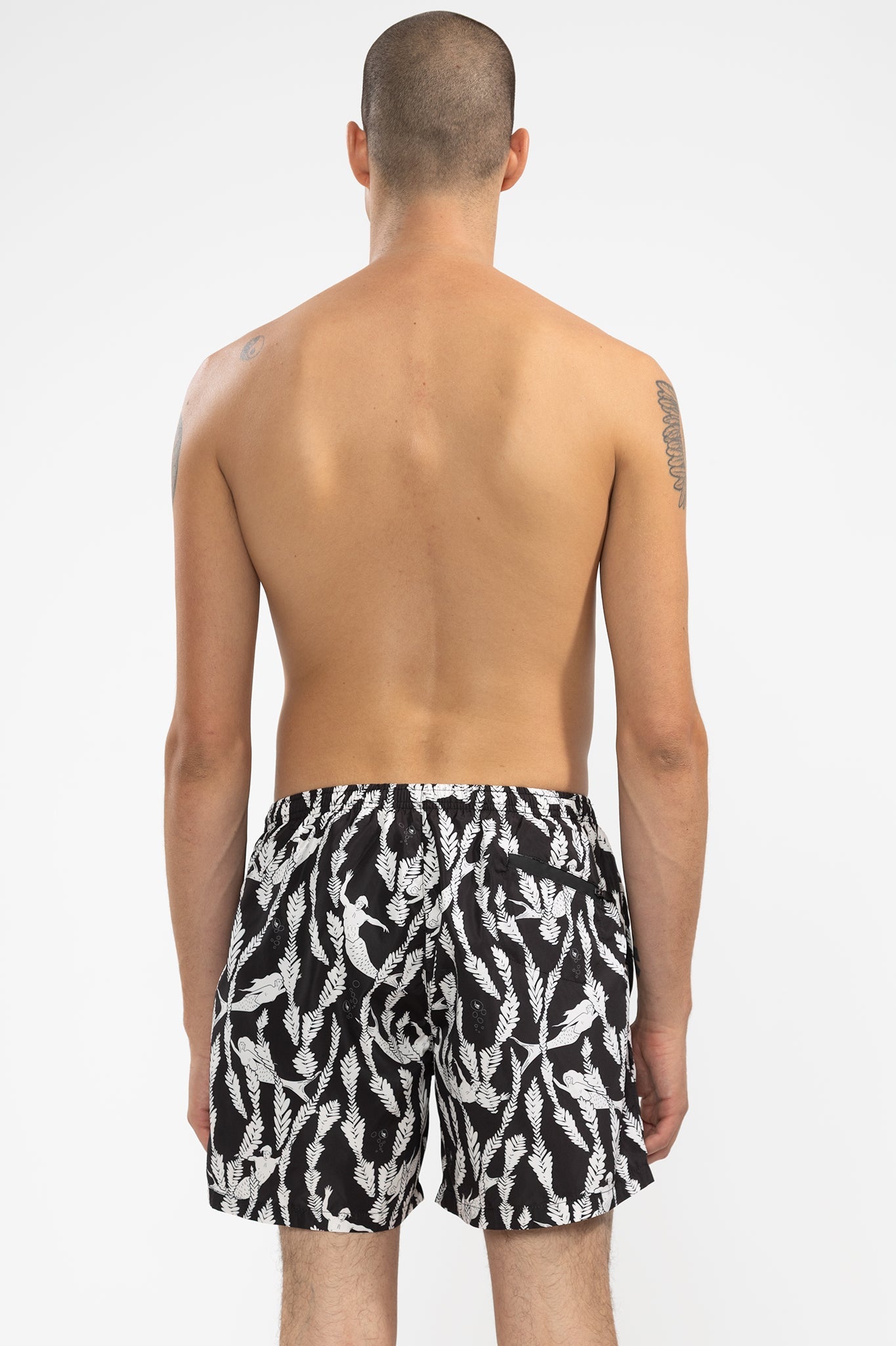 Short de Baño Under The Sea Runner Black - Polonio Uruguay