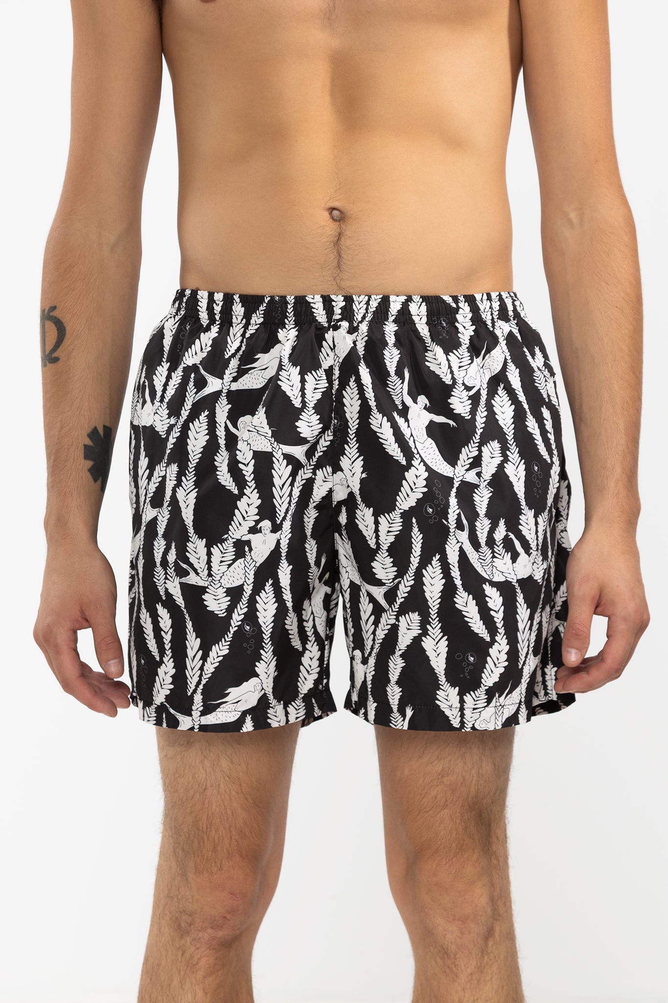 Short de Baño Under The Sea Runner Black - Polonio Uruguay