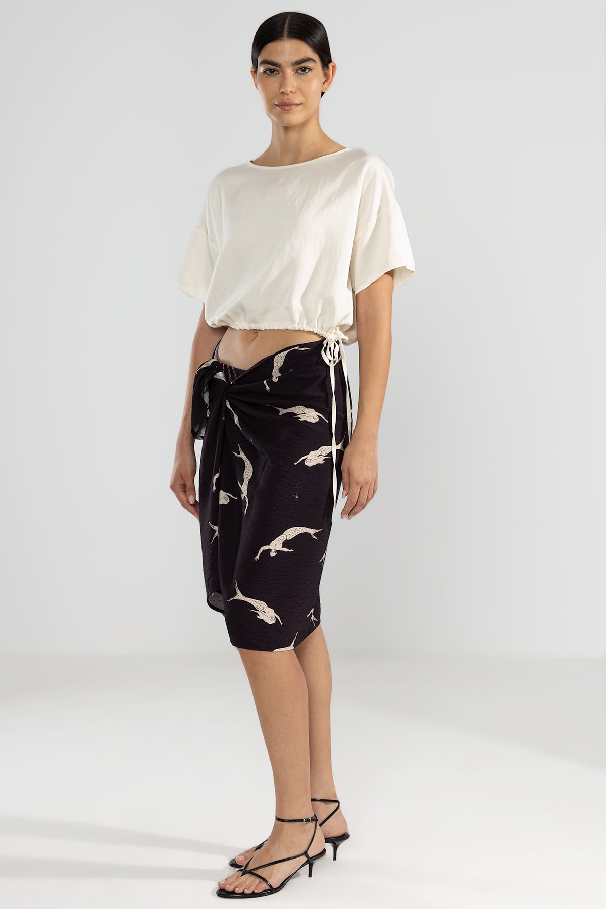 Top Manga Corta Crema - Polonio Uruguay