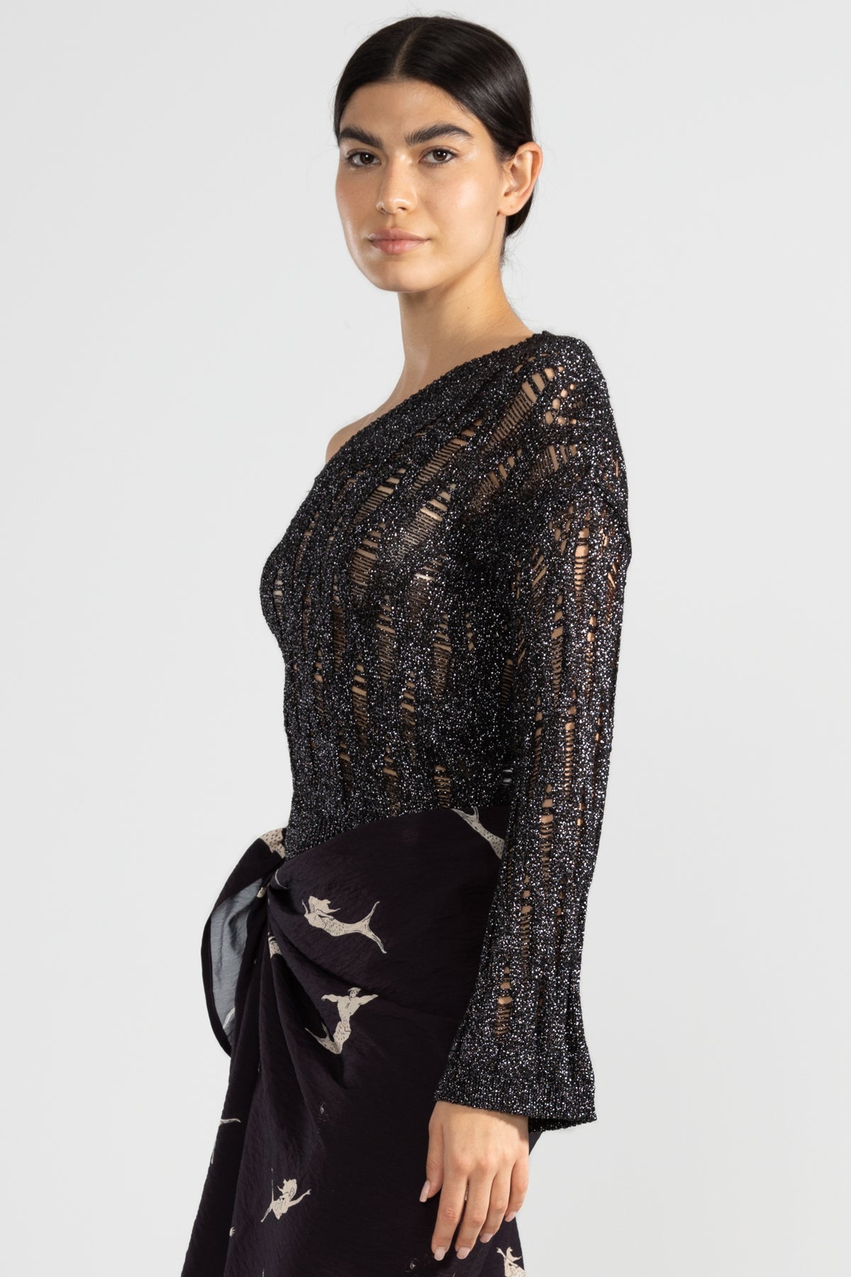 Top Tejido Lara Negro - Polonio Uruguay