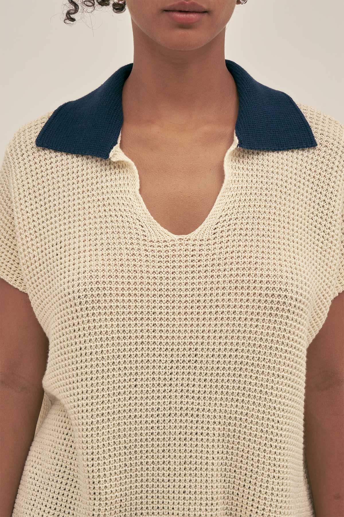 Top Tejido Lu Crema - Polonio Uruguay