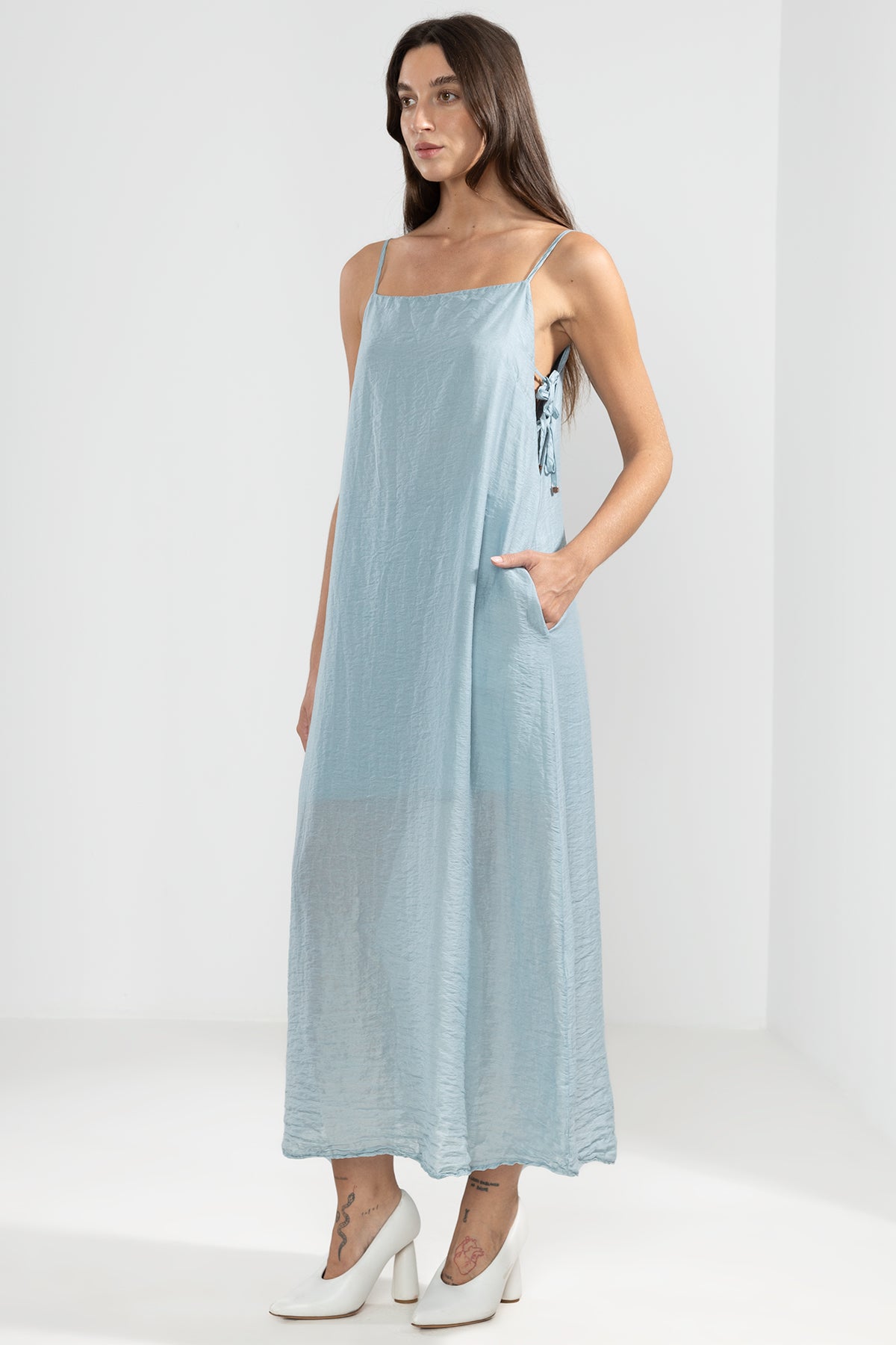 Vestido Abby Aqua - Polonio Uruguay