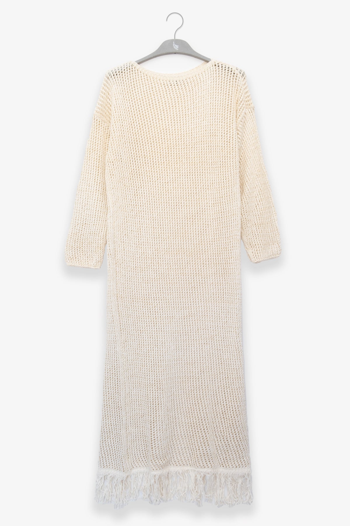 Vestido Fringes Cream - Polonio Uruguay