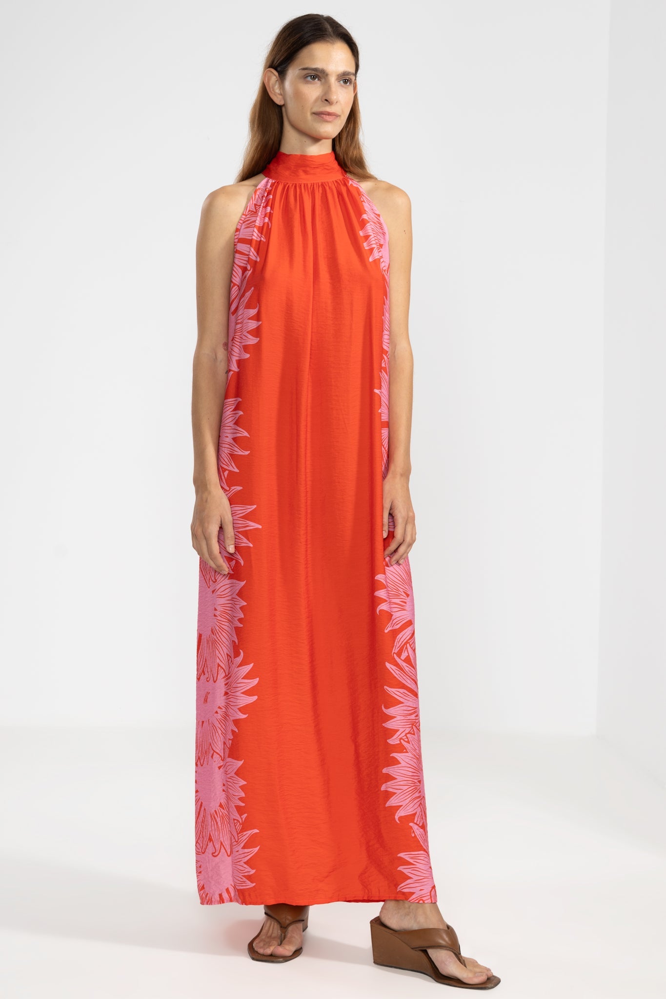 Vestido Halter Michu Bloom Red - Polonio Uruguay