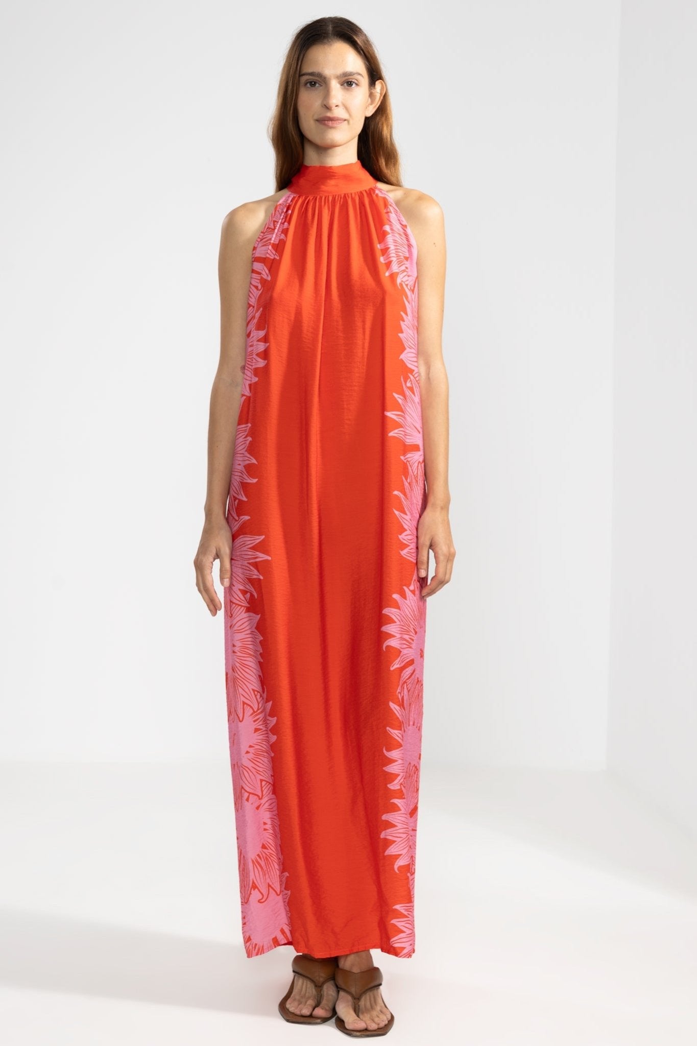 Vestido Halter Michu Bloom Red - Polonio Uruguay