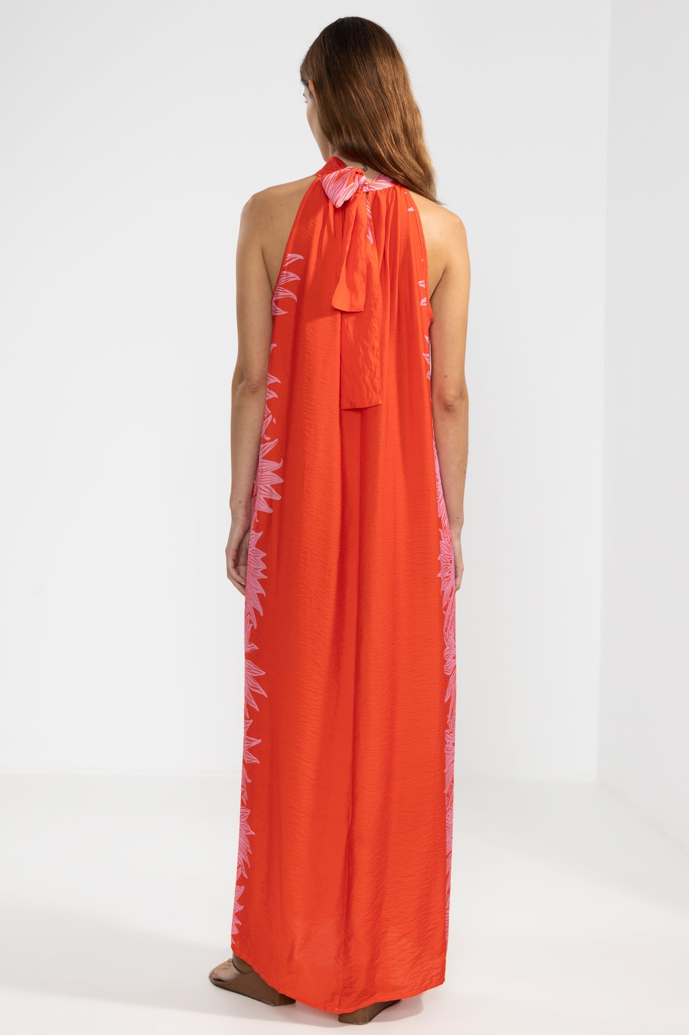 Vestido Halter Michu Bloom Red - Polonio Uruguay