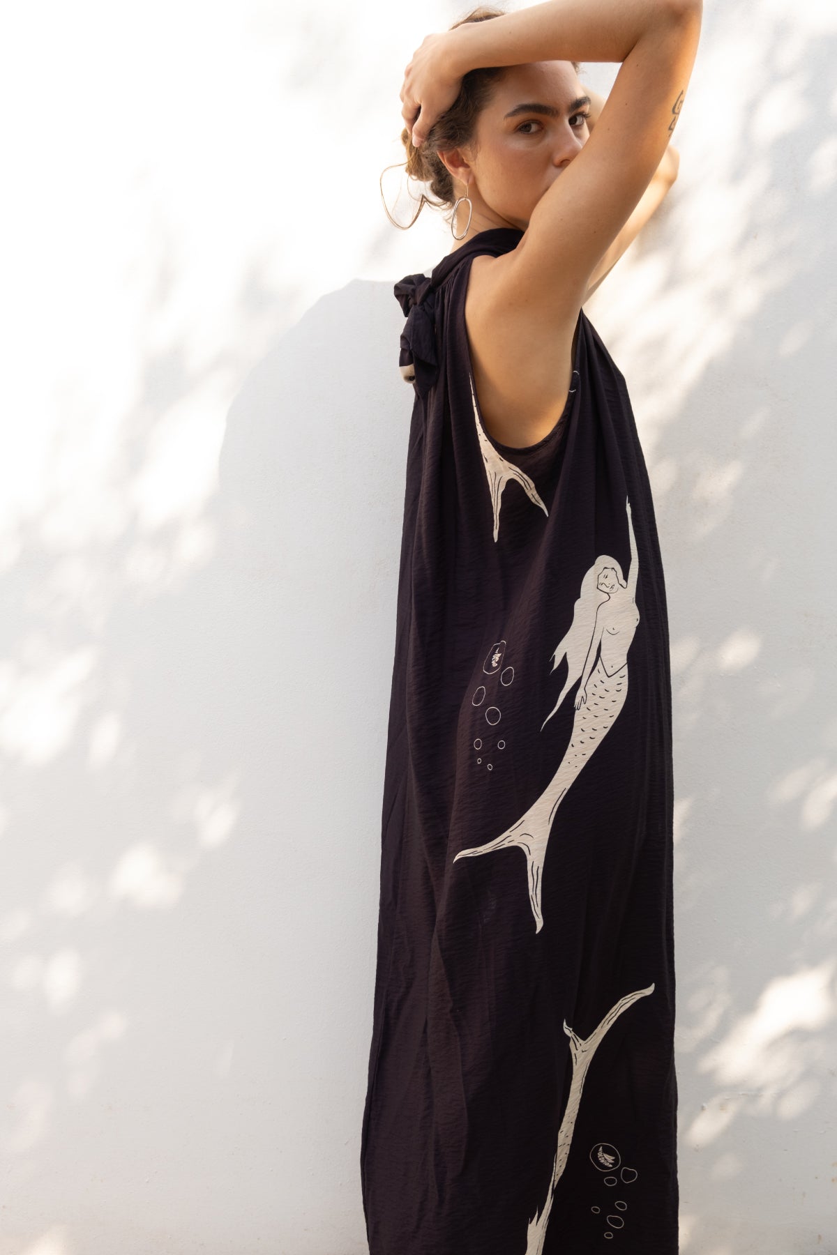 Vestido Halter Michu Mermaid Black - Polonio Uruguay