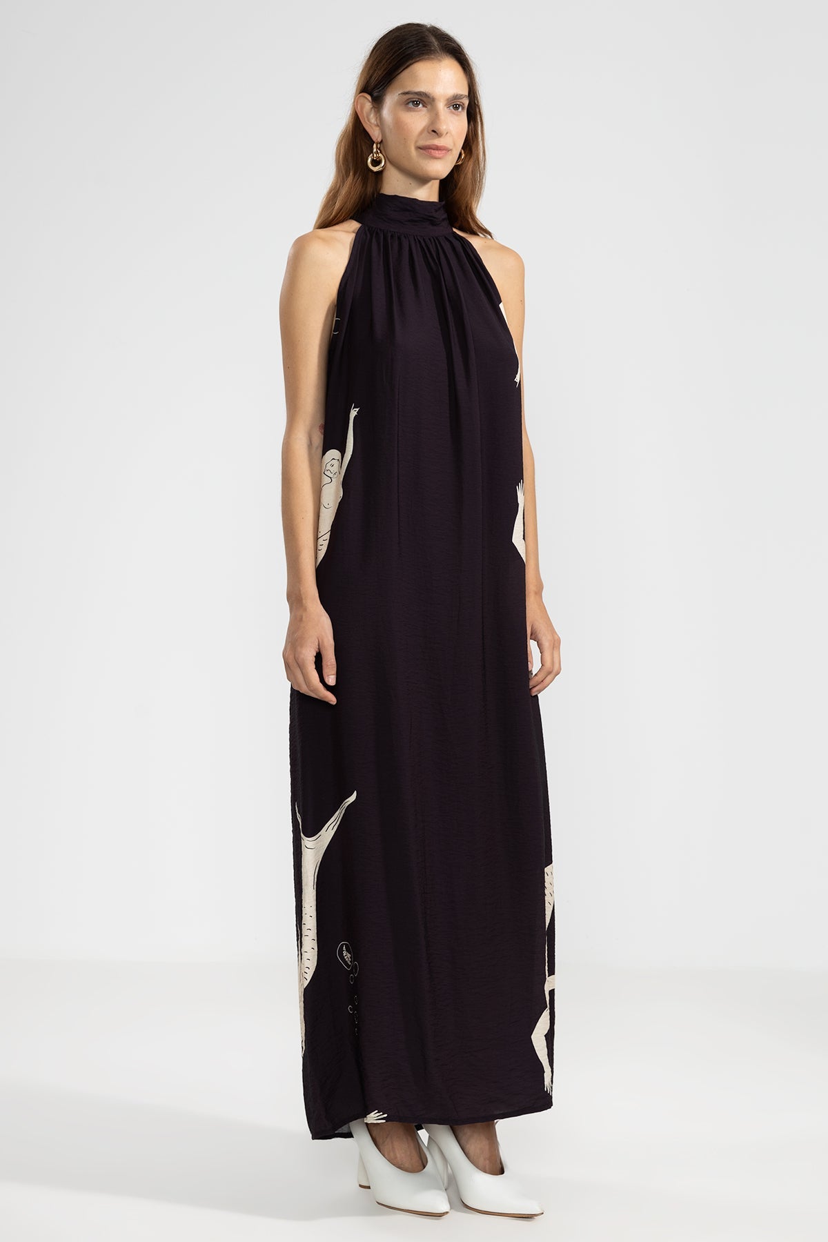 Vestido Halter Michu Mermaid Black - Polonio Uruguay