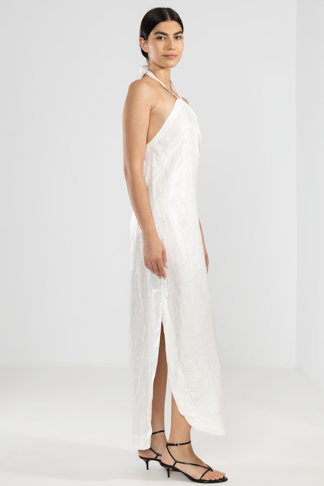 Vestido Halter Vale Blanco - Polonio Uruguay