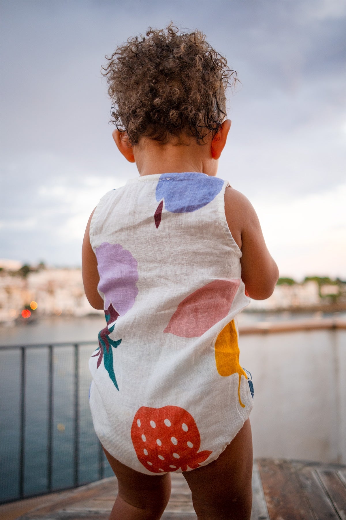 Fruit Salad Bebé Tank Onesie Lino - Polonio Uruguay