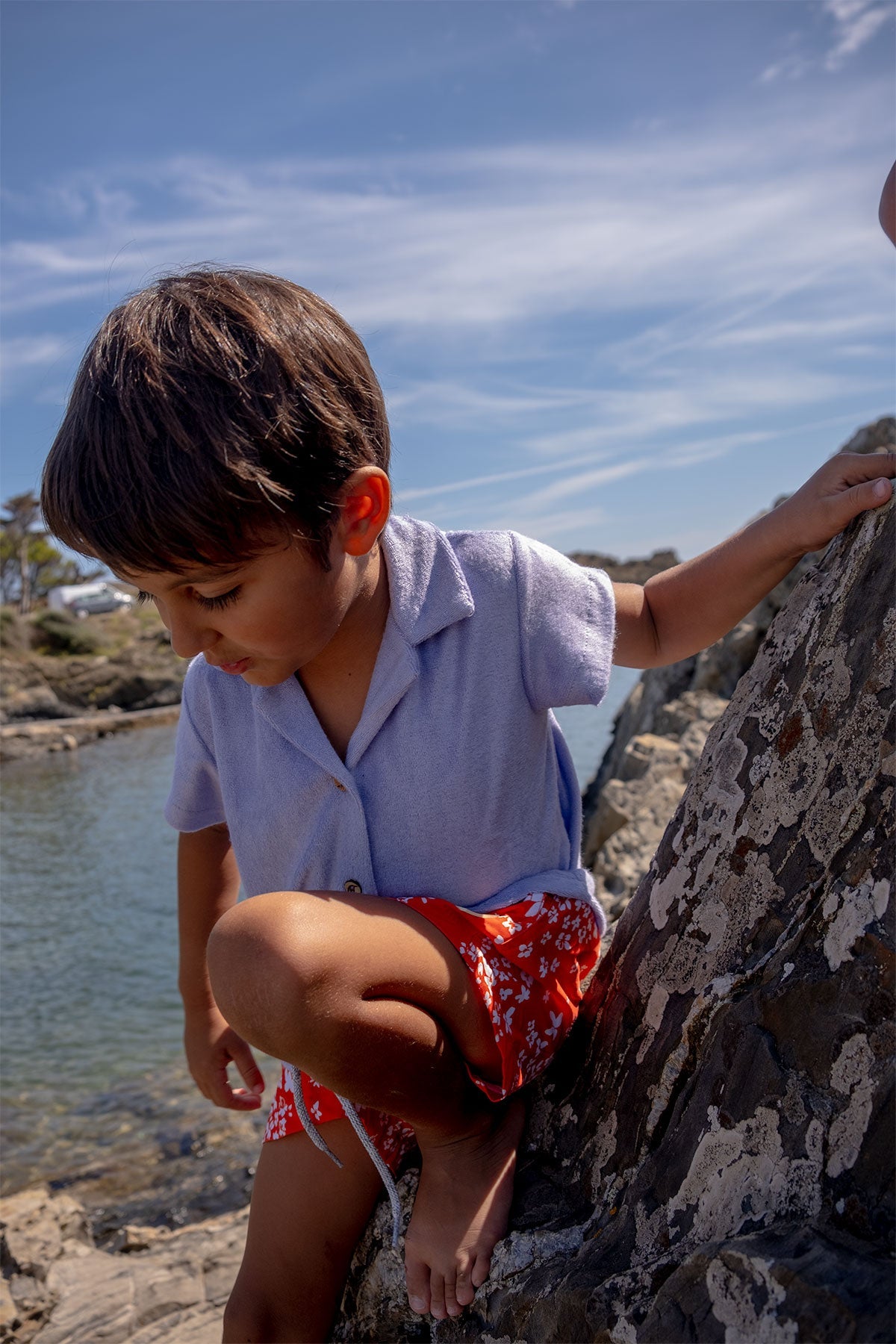 Lavender Towel Kids Shirt - Polonio Uruguay