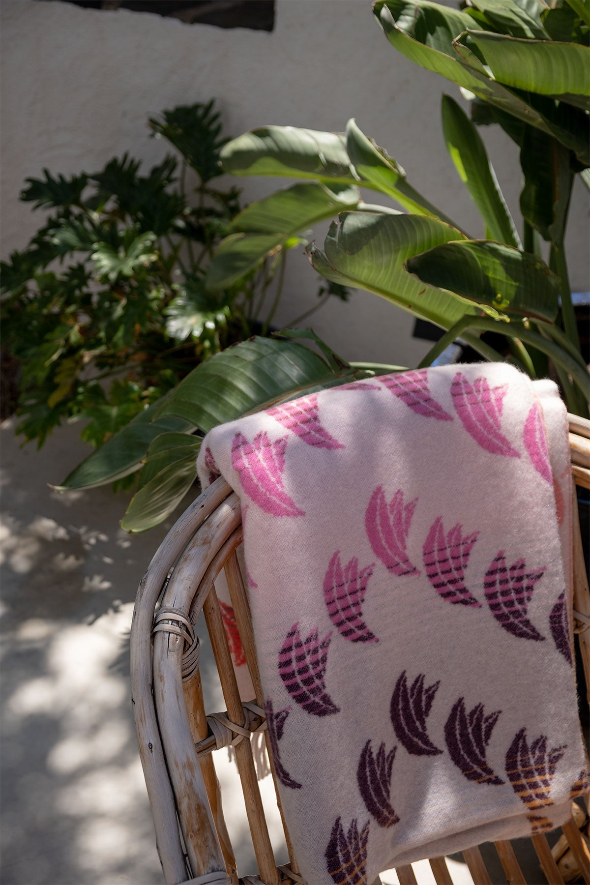 Manta Cashmere Banana Rainbow - Polonio Uruguay