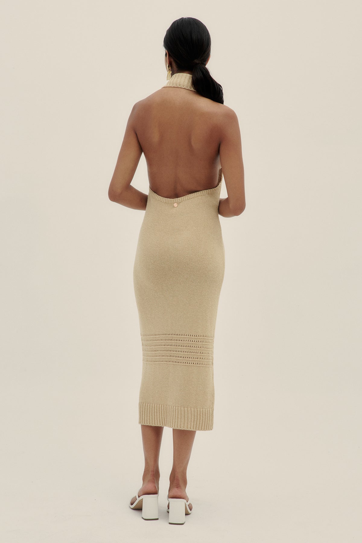 Vestido Tejido Halter Safari - Polonio Uruguay