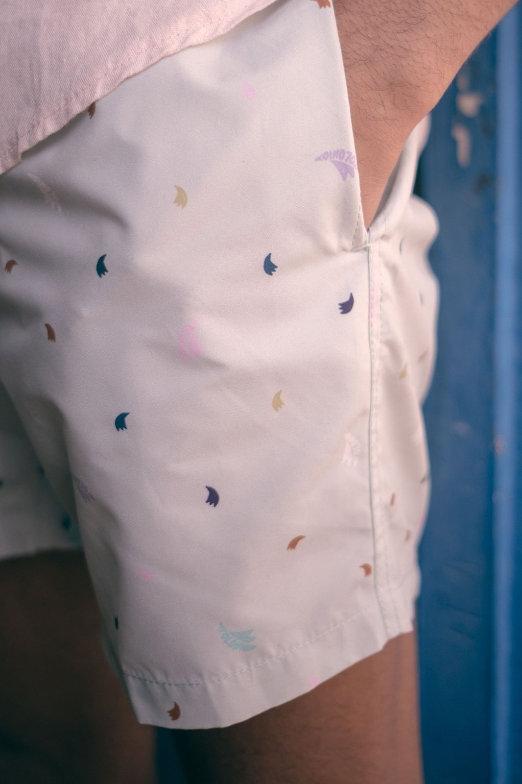 Short de Baño Classic Mini Plátanos Aqua - Polonio Uruguay