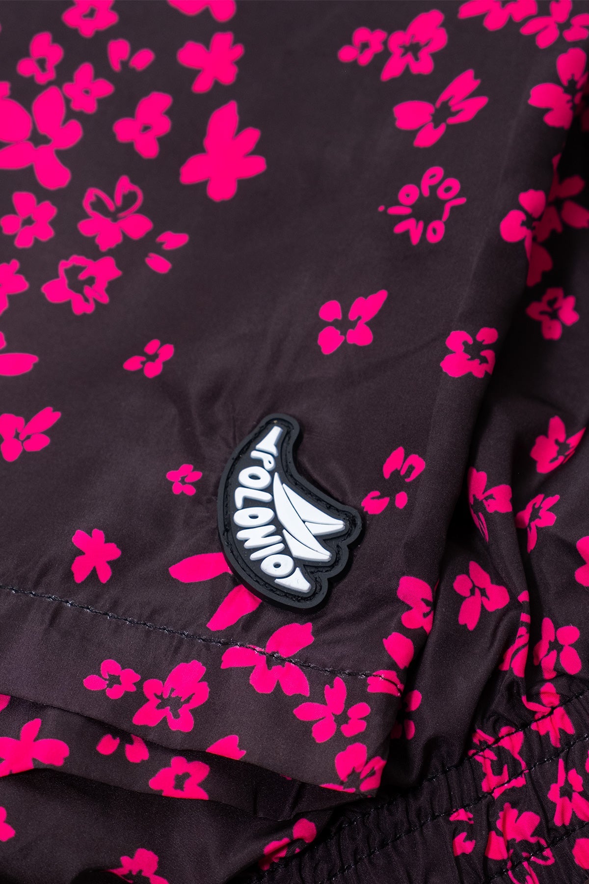 Short de Baño Runner Blossom Negro - Polonio Uruguay