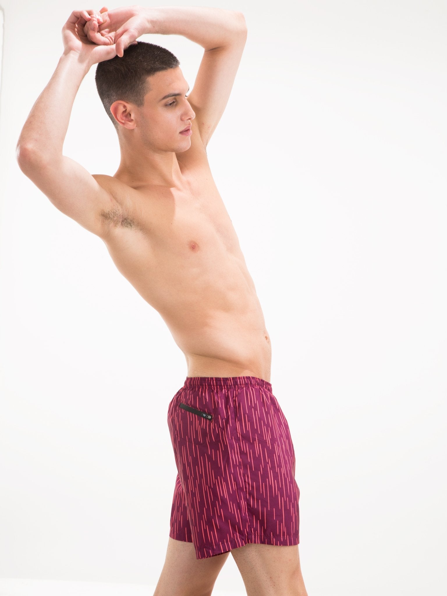 Short de Baño Runner Rains Borgoña - Polonio Uruguay