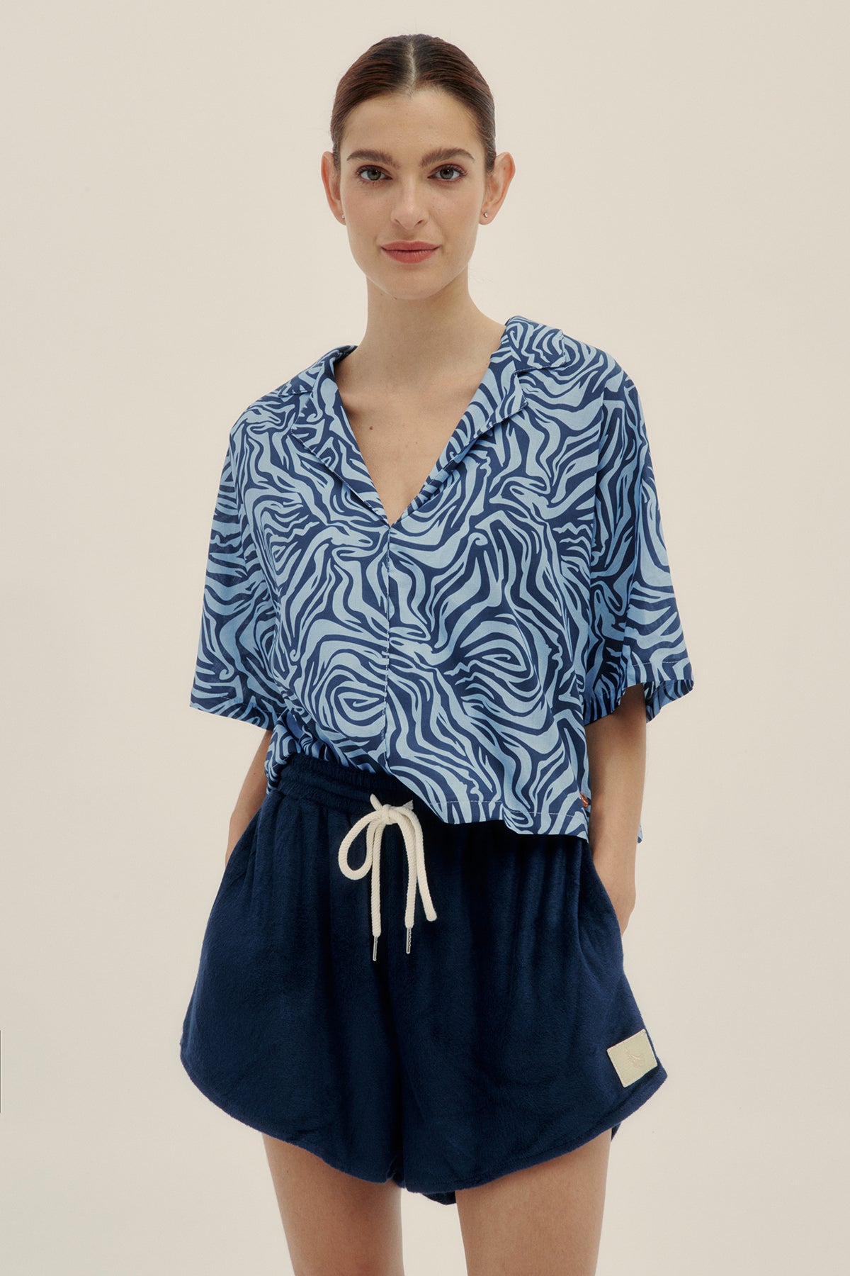 Top Polo Zebra Azul - Polonio Uruguay